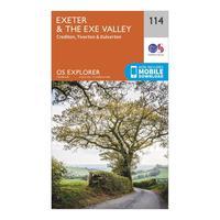 Ordnance Survey Explorer 114 Exeter & The Exe Valley Map With Digital Version, Orange