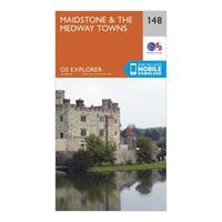 ordnance survey explorer 148 maidstone the medway towns map with digit ...