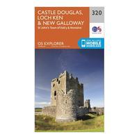 Ordnance Survey Explorer 320 Castle Douglas, Loch Ken & New Galloway Map With Digital Version, Orange
