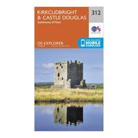 Ordnance Survey Explorer 312 Kirkcudbright & Castle Douglas Map With Digital Version, Orange