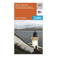 ordnance survey explorer 352 islay south map with digital version oran ...