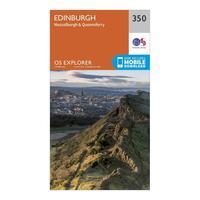 Ordnance Survey Explorer 350 Edinburgh Map With Digital Version, Orange