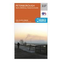 Ordnance Survey Explorer 227 Peterborough Map With Digital Version, Orange