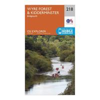 Ordnance Survey Explorer 218 Kidderminster & Wyre Forest Map With Digital Version, Orange