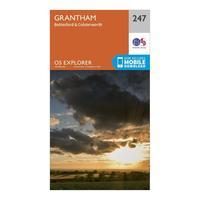 Ordnance Survey Explorer 247 Grantham Map With Digital Version, Orange