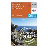 Ordnance Survey Explorer Active 444 Helmsdale & Strath of Kildonan Map With Digital Version, Orange