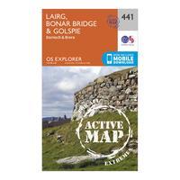 Ordnance Survey Explorer Active 441 Lairg, Bonar Bridge & Golspie Map With Digital Version, Orange