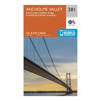 Ordnance Survey Explorer 281 Ancholme Valley Map With Digital Version, Orange