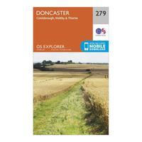 ordnance survey explorer 279 doncaster map with digital version orange