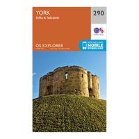 ordnance survey explorer 290 york map with digital version orange