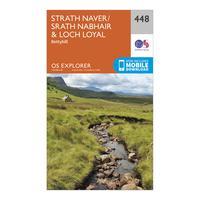 ordnance survey explorer 448 strath naver loch loyal map with digital  ...