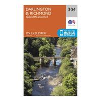 Ordnance Survey Explorer 304 Darlington & Richmond Map With Digital Version, Orange