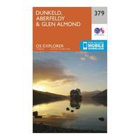 Ordnance Survey Explorer 379 Dunkeld, Aberfeldy & Glen Almond Map With Digital Version, Orange