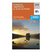 ordnance survey explorer 379 dunkeld aberfeldy glen almond map with di ...