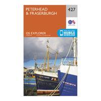 Ordnance Survey Explorer 427 Peterhead & Fraserburgh Map With Digital Version, Orange