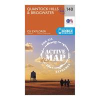 ordnance survey explorer active 140 quantock hills bridgewater map wit ...