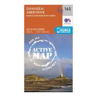 Ordnance Survey Explorer Active 165 Swansea, Neath & Port Talbot Map With Digital Version, Orange