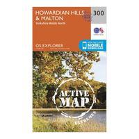 Ordnance Survey Explorer Active 300 Howardian Hills & Malton Map With Digital Version, Orange
