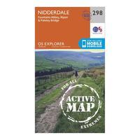 Ordnance Survey Explorer Active 298 Nidderdale Map With Digital Version, Orange