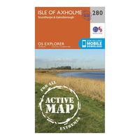 Ordnance Survey Explorer Active 280 Isle of Axholme, Scunthorpe & Gainsborough Map With Digital Version, Orange