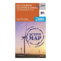 Ordnance Survey Explorer Active 334 East Kilbride, Galston & Darvel Map With Digital Version, Orange