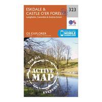 Ordnance Survey Explorer Active 323 Eskdale & Castle O\'er Forest Map With Digital Version, Orange