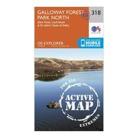 Ordnance Survey Explorer Active 318 Galloway Forest Park North Map With Digital Version, Orange