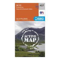 Ordnance Survey Explorer Active 407 Skye - Dunvegan Map With Digital Version, Orange