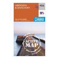 ordnance survey explorer active 406 aberdeen banchory map with digital ...