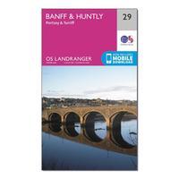 Ordnance Survey Landranger 29 Banff & Huntly, Portsoy & Turriff Map With Digital Version, Orange