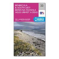 Ordnance Survey Landranger 22 Benbecula & South Uist Map With Digital Version, Orange