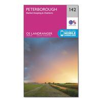 Ordnance Survey Landranger 142 Peterborough, Market Deeping & Chatteris Map With Digital Version, Orange