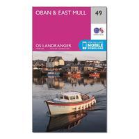 Ordnance Survey Landranger 49 Oban & East Mull Map With Digital Version, Orange