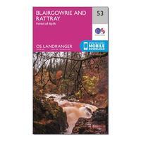 Ordnance Survey Landranger 53 Blairgowrie & Forest of Alyth Map With Digital Version, Orange