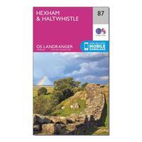 Ordnance Survey Landranger 87 Hexham & Haltwhistle Map With Digital Version, Orange