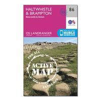 Ordnance Survey Landranger Active 86 Haltwhistle & Brampton, Bewcastle & Alston Map With Digital Version, Orange