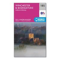 Ordnance Survey Landranger 185 Winchester & Basingstoke, Andover & Romsey Map With Digital Version, Orange