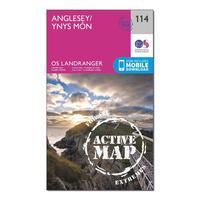 ordnance survey landranger active 114 anglesey map with digital versio ...