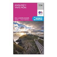 Ordnance Survey Landranger 114 Anglesey Map With Digital Version, Orange