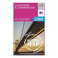 ordnance survey landranger active 112 scunthorpe gainsborough map with ...