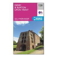 Ordnance Survey Landranger 128 Derby & Burton upon Trent Map With Digital Version, Orange