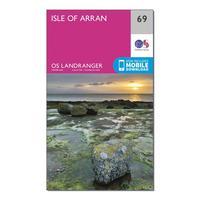 Ordnance Survey Landranger 69 Isle of Arran Map With Digital Version, Orange