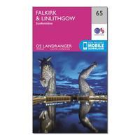 ordnance survey landranger 65 falkirk linlithgow dunfermline map with  ...