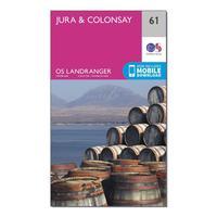 Ordnance Survey Landranger 61 Jura & Colonsay Map With Digital Version, Orange