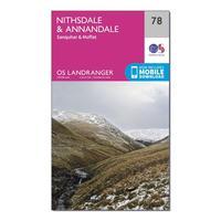 Ordnance Survey Landranger 78 Nithsdale & Annandale, Sanquhar & Moffat Map With Digital Version, Orange