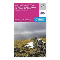 Ordnance Survey Landranger 77 Dalmellington & New Galloway, Galloway Forest Park Map With Digital Version, Orange