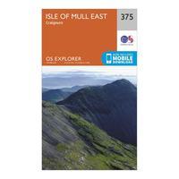 ordnance survey explorer 375 isle of mull east map with digital versio ...