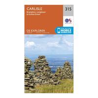 Ordnance Survey Explorer 315 Carlisle Map With Digital Version, Orange