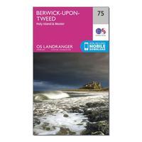 Ordnance Survey Landranger 75 Berwick-upon-Tweed Map With Digital Version, Orange