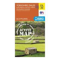 Ordnance Survey OL 30 Explorer Yorkshire Dales - Northern & Central Area Active Map, Orange